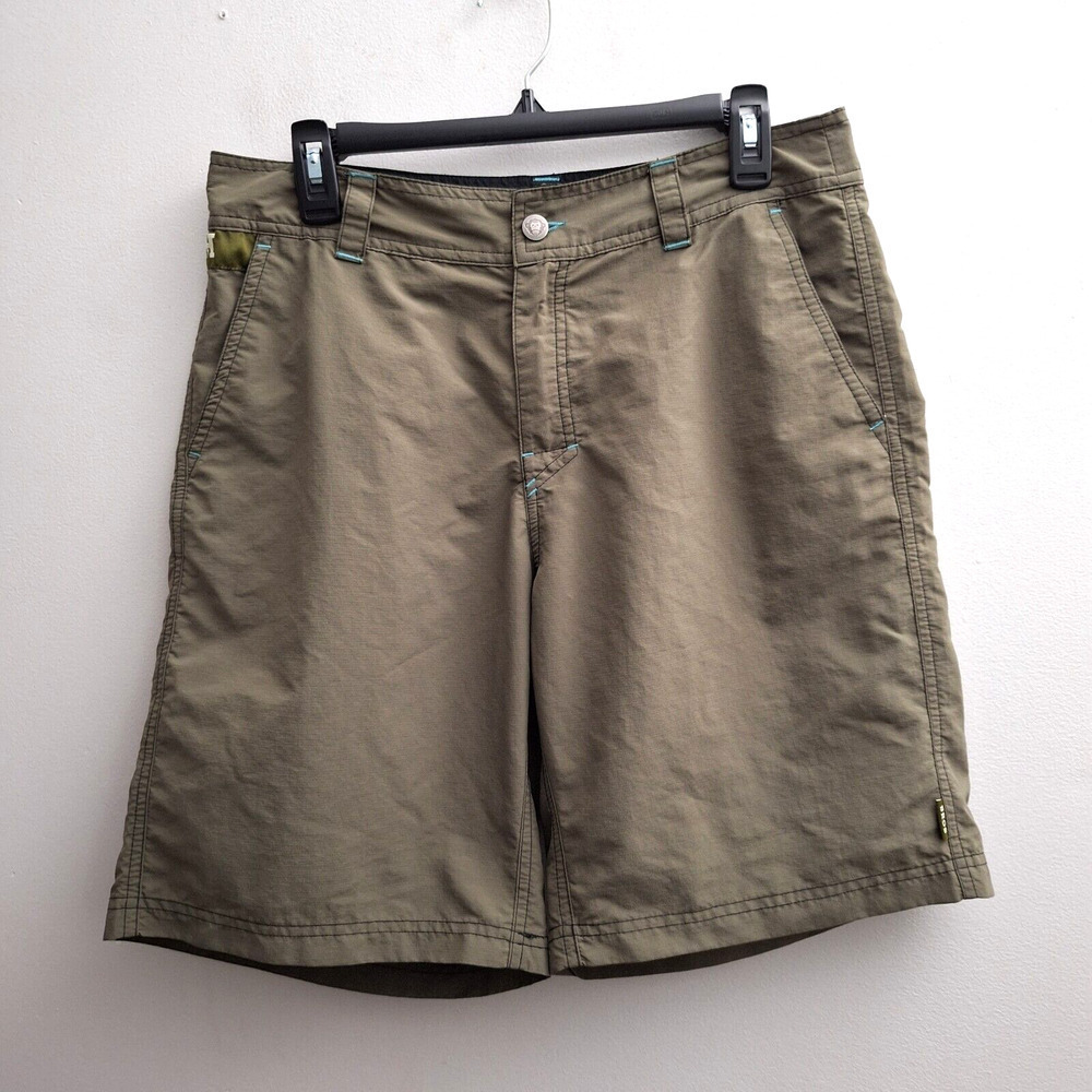 Howler Bros Shorts Mens 33 Green 100% Nylon Pockets Fishing Quick Dry Self Drain